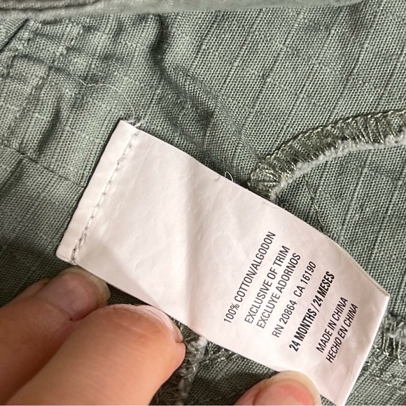 100% cotton Green baby Overalls with animal & Car embroidery Patches no flaws - Picture 4 of 5